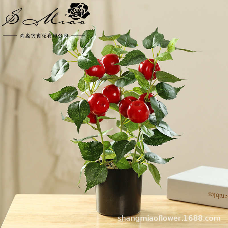 Flores artificiales, frutas simuladas, bonsái grande, flores artificiales directamente del fabricante, decoración del hogar artificial elegante y creativa, dropshipping disponible.