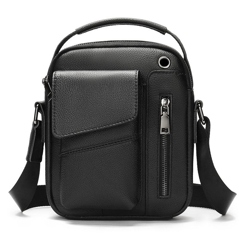 Ventas transfronterizas calientes de cuero para hombres mochila deportiva al aire libre mochila texturizada retro colección de bolsos de hombro