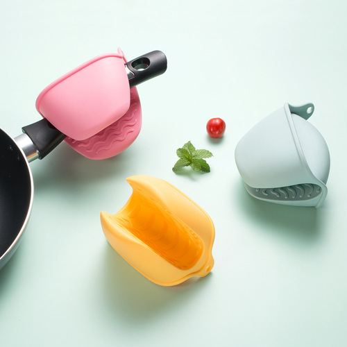 Heat insulation artifact thickened hand clip silicone hand clip kitchen baking oven microwave oven small gloves anti-scalding clip