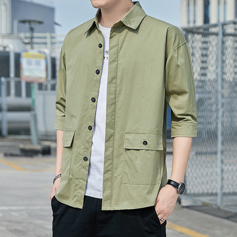 Cotton fashionable casual trend Japanese shirt