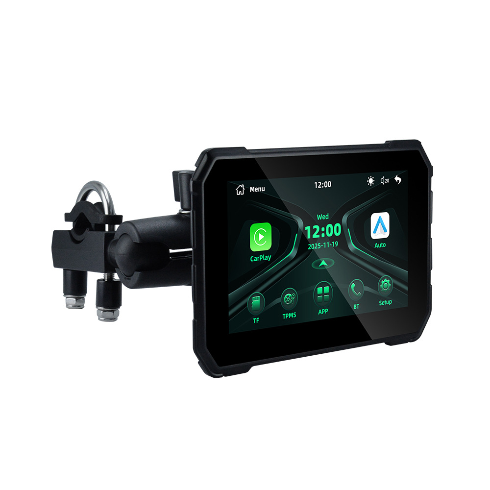 5inch Motorcycle Carplay Portable Cycling Navigation Screen Mobile Phone Carplay/Android Auto Interconnection