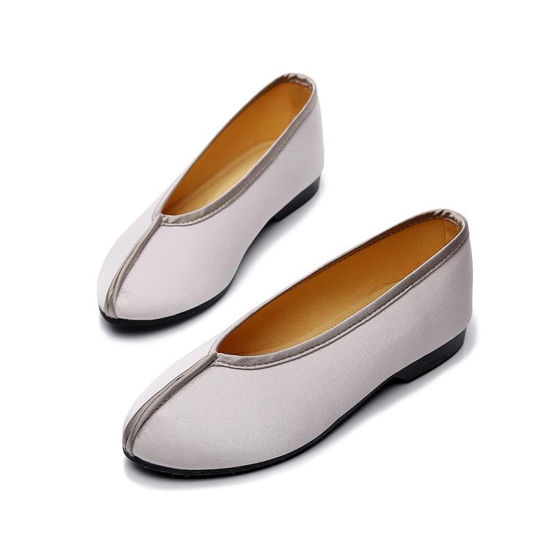 2021漢諾依新款禅意茶服單鞋平底佛系民族風居士鞋女鞋