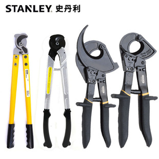 Stanley Cable Cutting Pliers Ratchet Cable Pliers Labor-Saving Steel Wire Copper Core Wire Cutters Electrician Stripping Wire Cutters