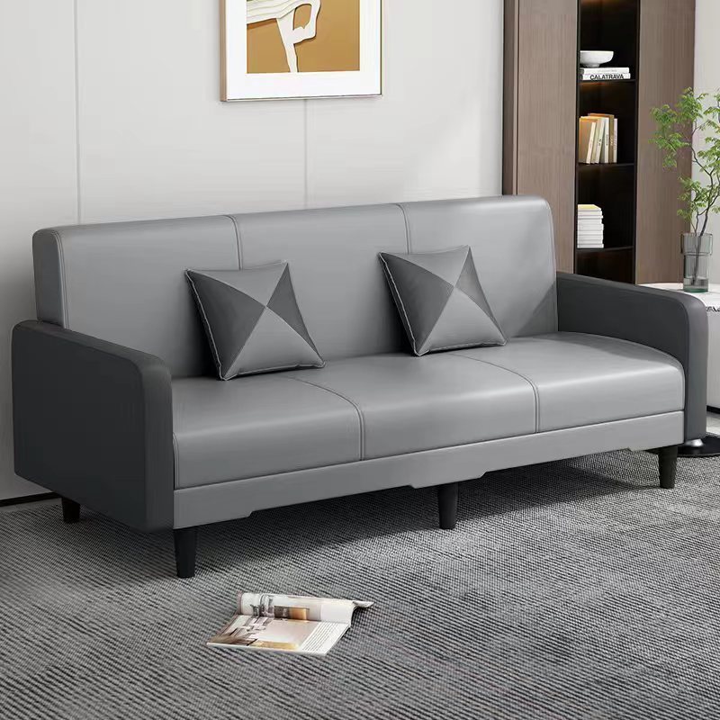 Dark gray + light gray (wear-resistant, scratch-resistant, waterproof and anti-fouling cat scratch leather) / Double seat - total length including armrests 1.4m : without pillow