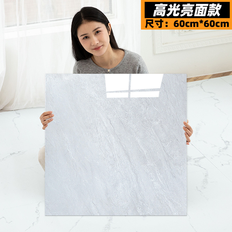 床ステッカー自己粘着床模造タイル光沢のある PVC プラスチック床ステッカーセメント床家庭用床革卸売|undefined
