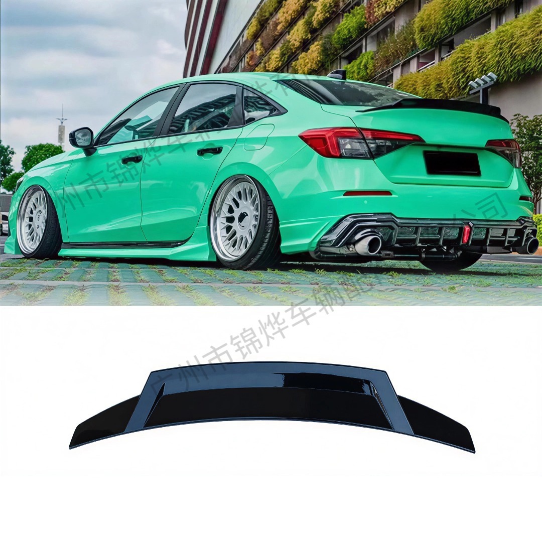 Suitable for 2021-2024 Honda Civic Four-Door Sedan 11Th Generation R Model Modified Rear Wing Spoiler Fixed Wind Pressure Wing