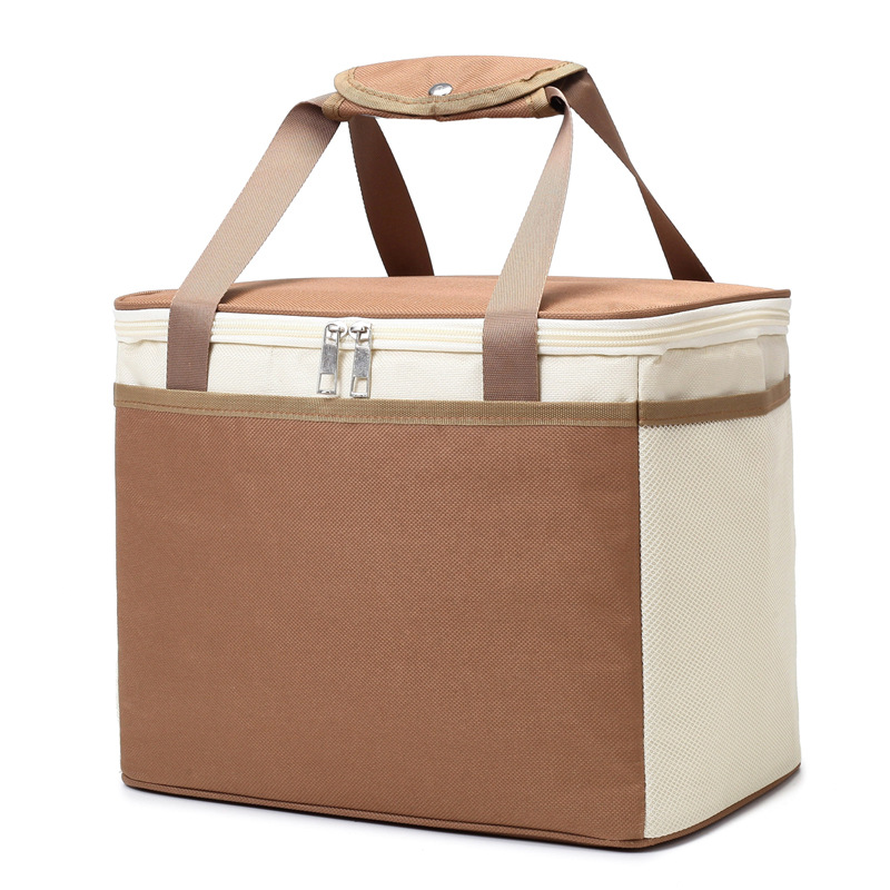 Bolsa de almuerzo impermeable, bolsa de picnic, bolsa de almuerzo portátil, bolsa de aislamiento de papel de aluminio grueso, bolsa bento portátil para exteriores