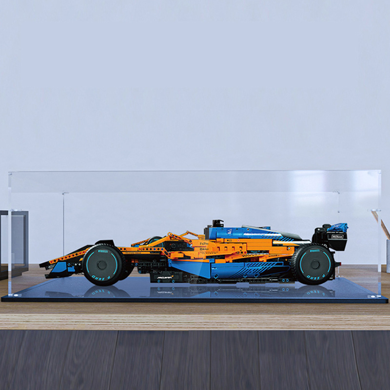 Suitable for Lego 42141 Mclaren F1 Racing Car Acrylic Display Box Transparent Dust Box Hand-Made Storage Box