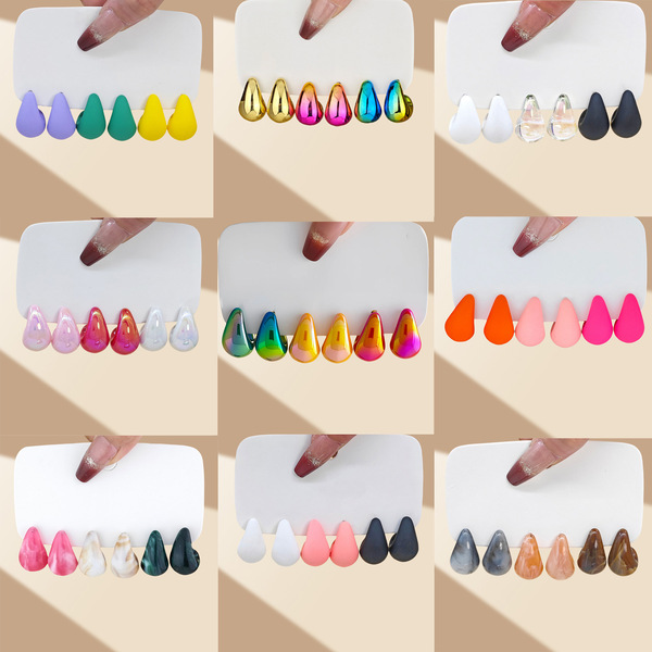 summer elegant earrings drop-shaped
