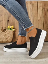 F 66930 Thick Sole Round Toe Slip On Sneakers ���Բͷ��Ь