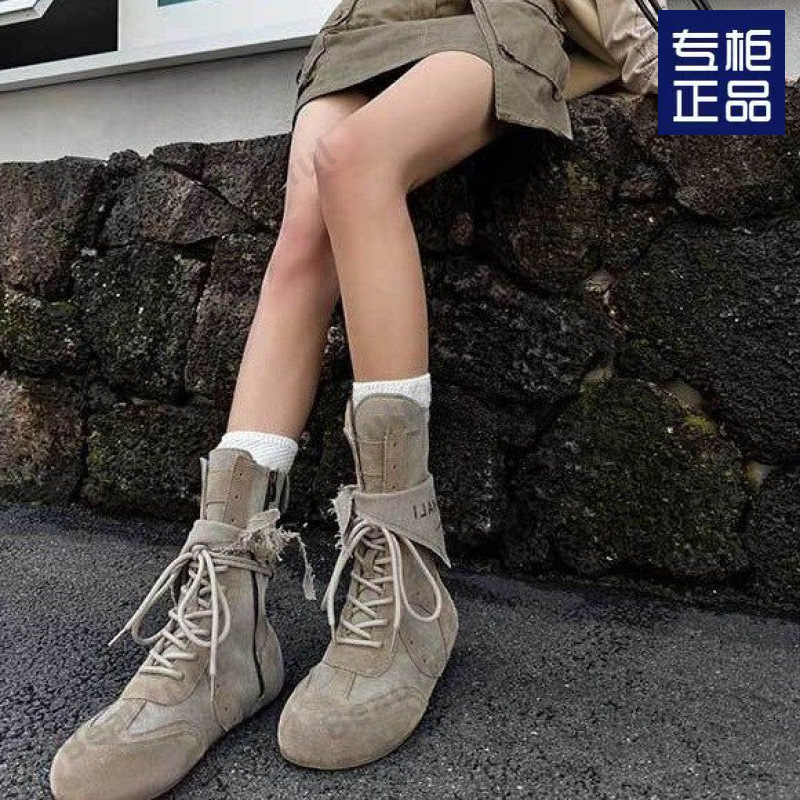 灰烬系列马丁靴女款夏季薄马丁靴2025新款透气网面女鞋废土短靴秋|undefined