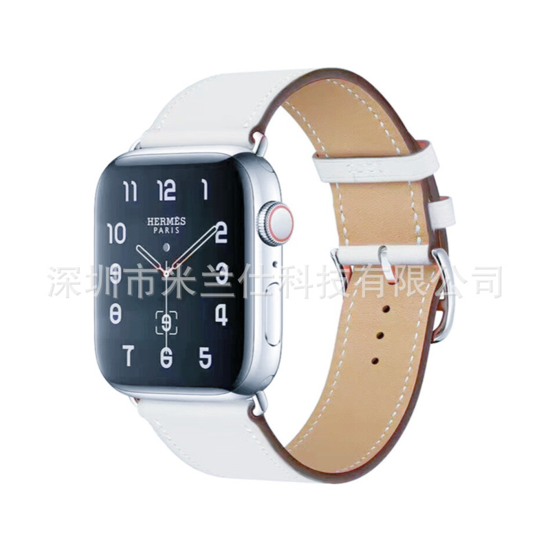 Adecuado para Apple Watch applewatch Correa S9 cuero genuino iwatch456789SE deportes ultra2 fabricante