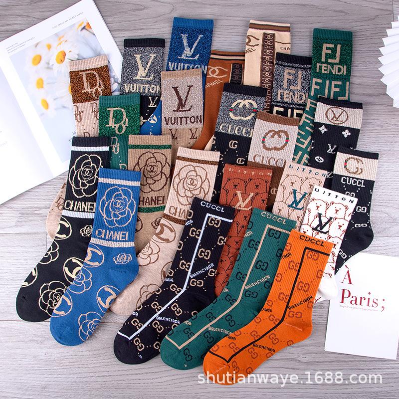 Spring and autumn new spot socks women's...