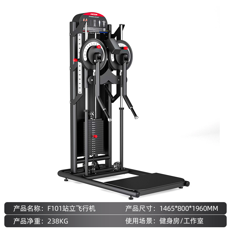 Entrenador de elevación lateral brazo multifuncional gimnasio comercial avión de pájaros pinza pecho máquina de mariposa entrenador de hombros