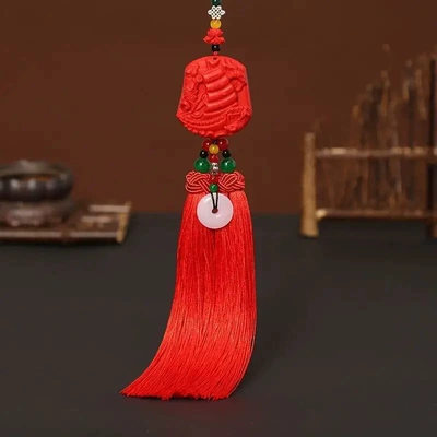 car pendant cinnabar double-sided: Car hanging - smooth-sailing