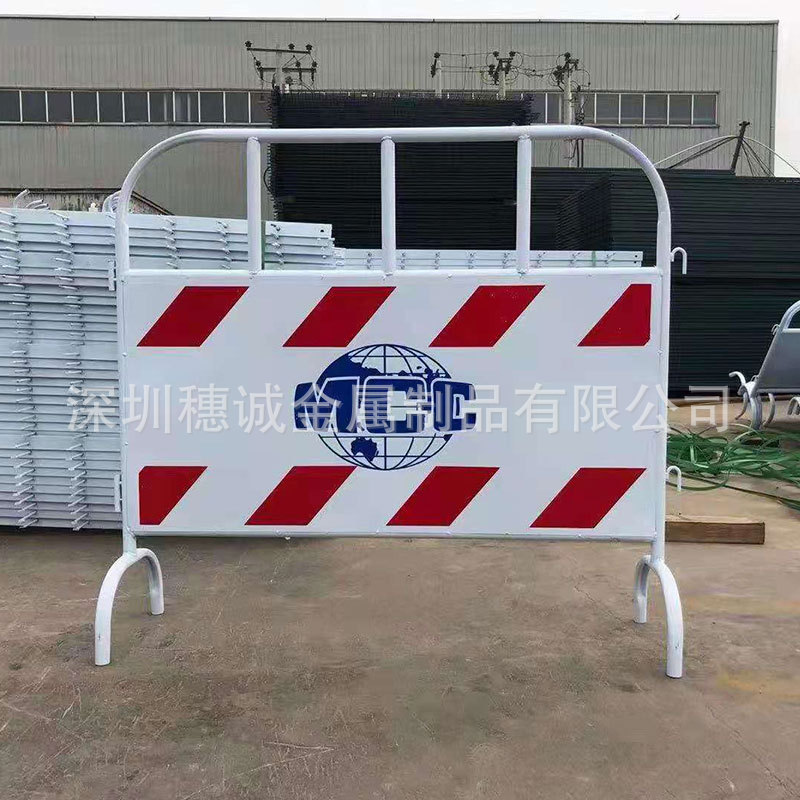 厂家供应施工临时围栏市政32管铁马护栏201不锈钢铁马大量现货