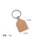 in stock beech wood products solid wood creative key ring beech wood keychain ring pendant DIY pendant accessories
