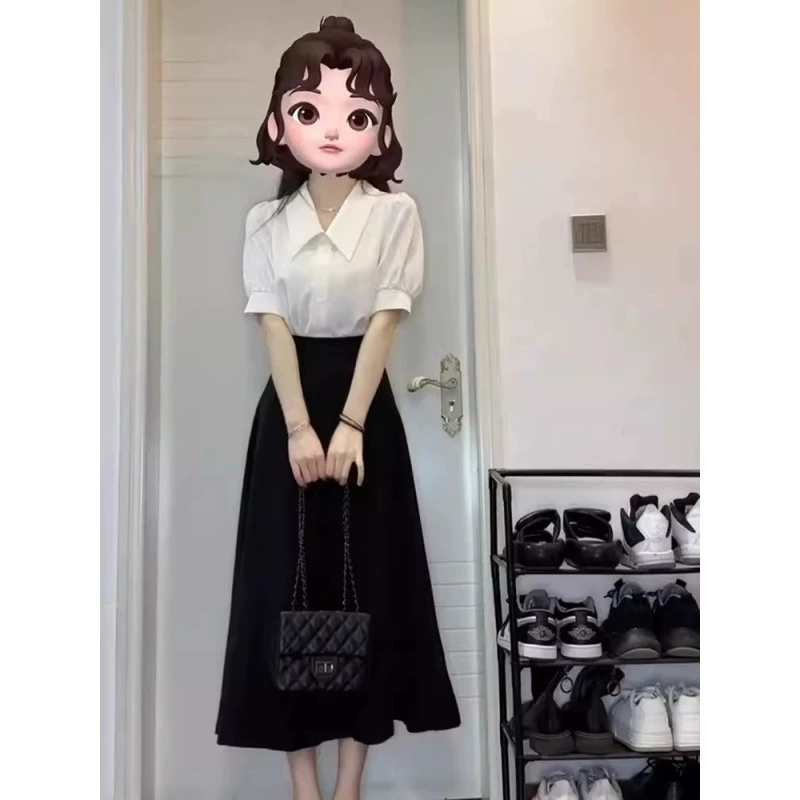 Белая шифоновая рубашка, женская летняя профессиональная официальная одежда с короткими рукавами, одежда для учителей, одежда для государственных служащих, костюм для карьерного собеседования