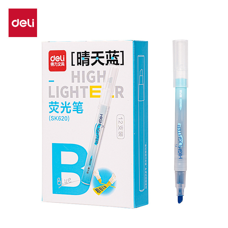 Deli Sk620 Highlighter Pen Student Highlight Marker Colorful Pen Drawing Pen DIY Color Marker Drawing Pen Deli Sk620 Highlighter Pen Student Highlight Marker Colorful Pen Drawing Pen DIY Color Marker Drawing Pen