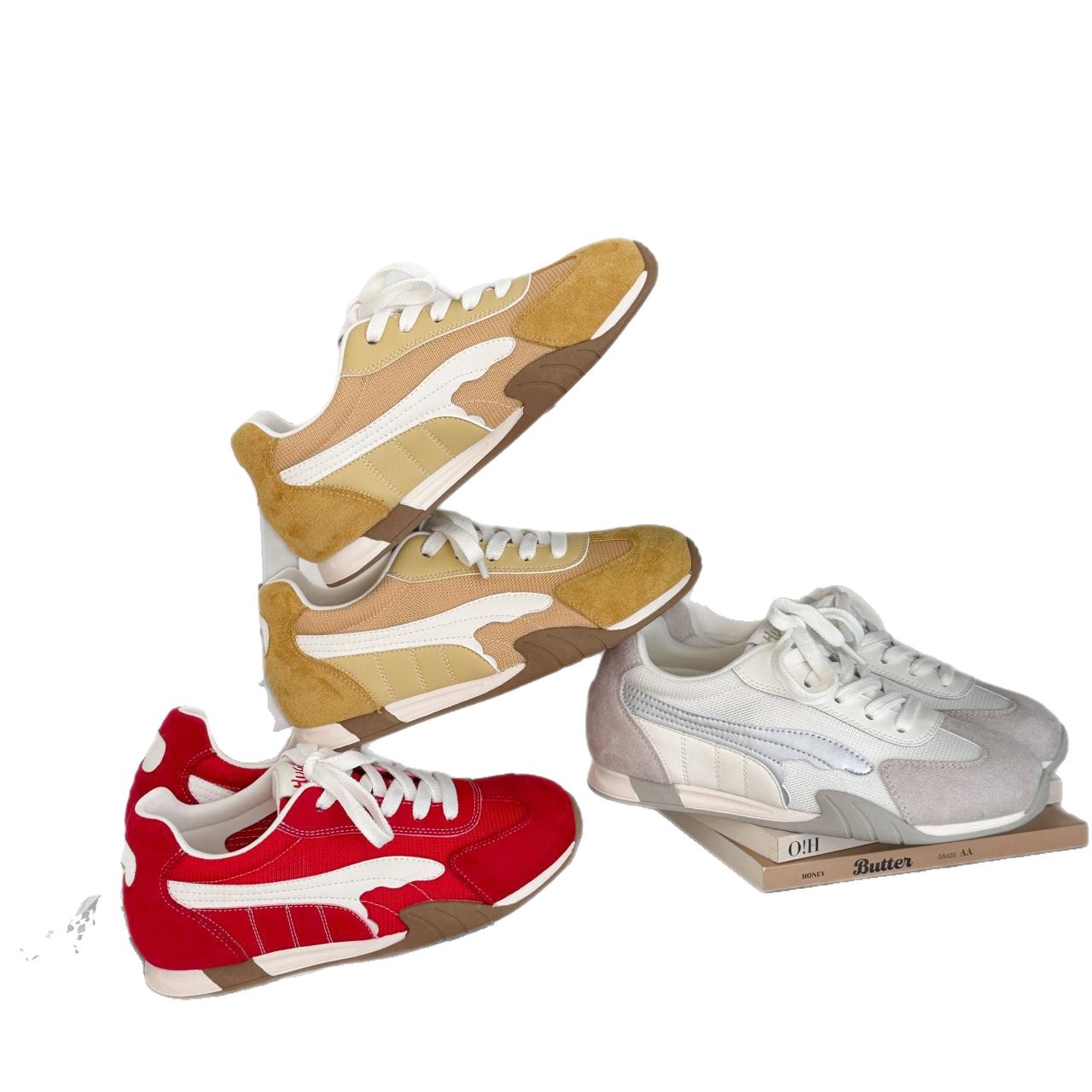 Zapatos de nicho de color para mujeres 2026 verano nuevo estilo universal suela gruesa elevación de moda cómoda y transpirable zapatos deportivos casuales para niños image 5