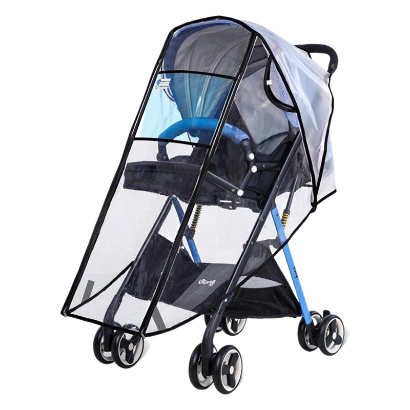 Venta directa de fábrica cochecito cubierta de lluvia cochecito de bebé cubierta de lluvia cochecito de paraguas cubierta de bebé a prueba de viento cubierta de lluvia cubierta de parabrisas universal transfronterizo