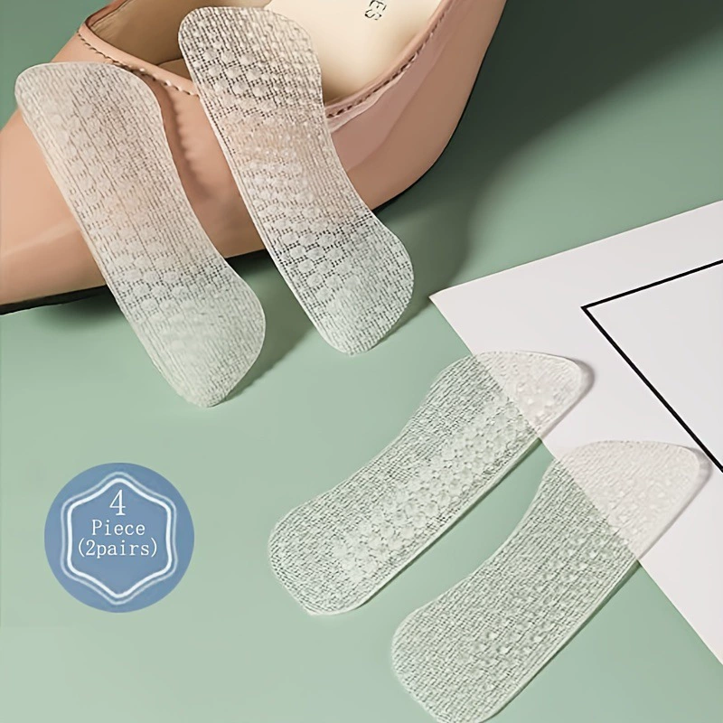 4 пары противоскользящих силиконовых накладок на пятку, силиконовые накладки на пятку, трансграничные