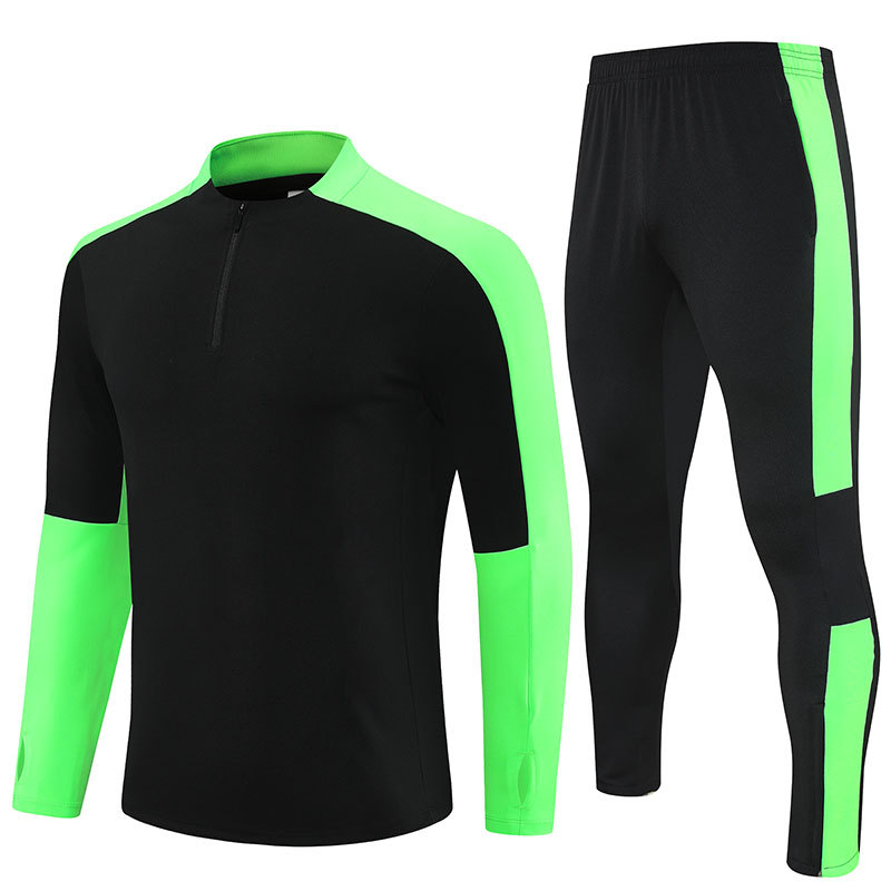 Negro / Verde Fluorescente - Set