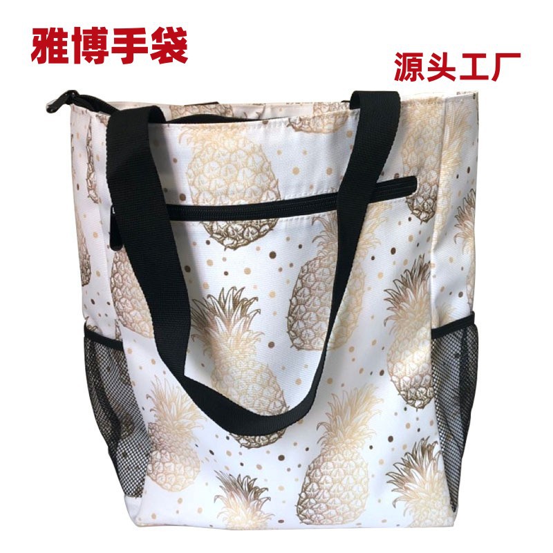 时尚印花沙滩袋 休闲手提袋 牛津布沙滩袋 帆布购物袋 妈咪袋