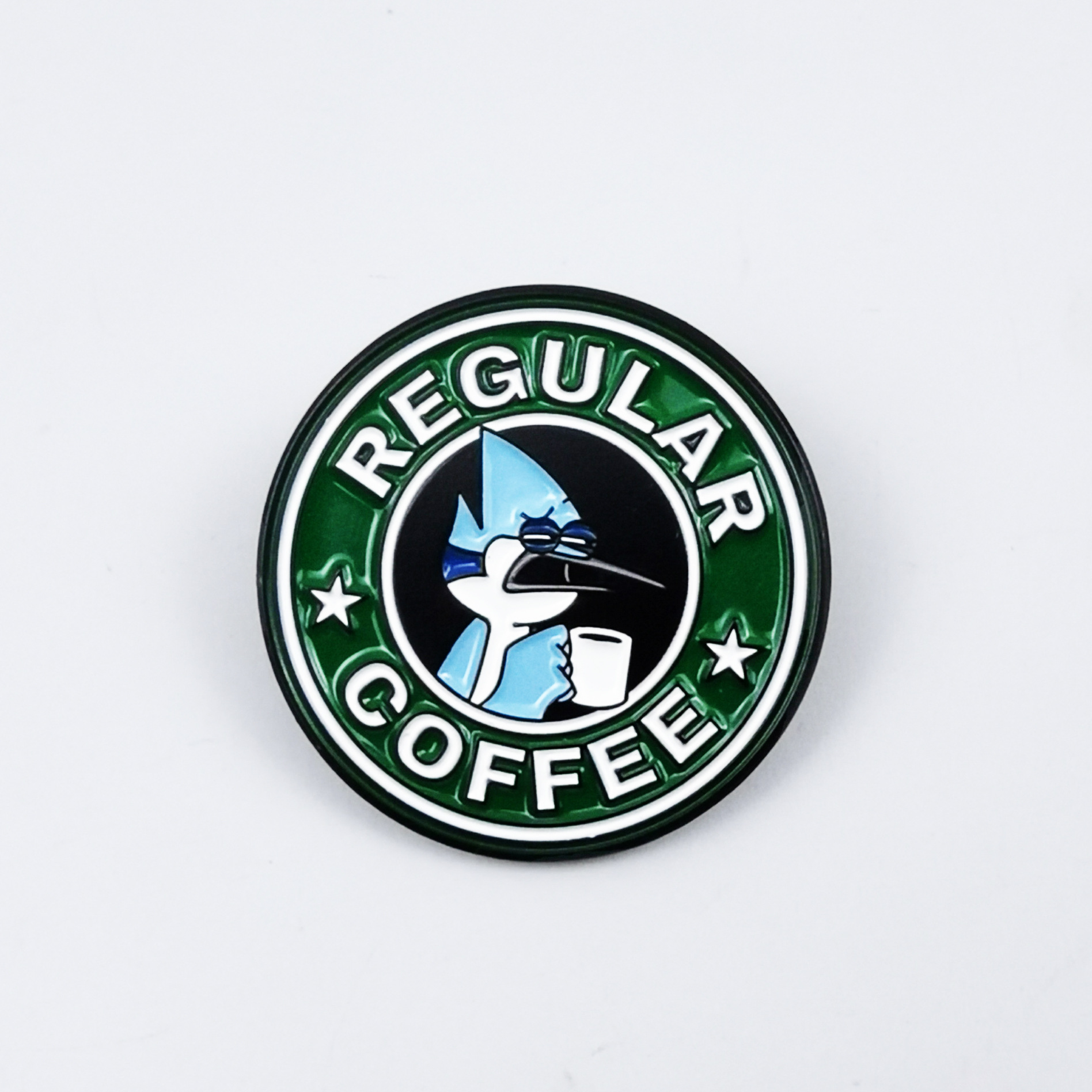Broche de Café de Monstruo de Aleación de Zinc, Decorativo para Ropa