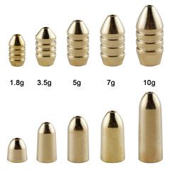 獵高 路亞快速通心鉛墜子彈銅墜漁具配件跨境漁具用品釣魚小配件