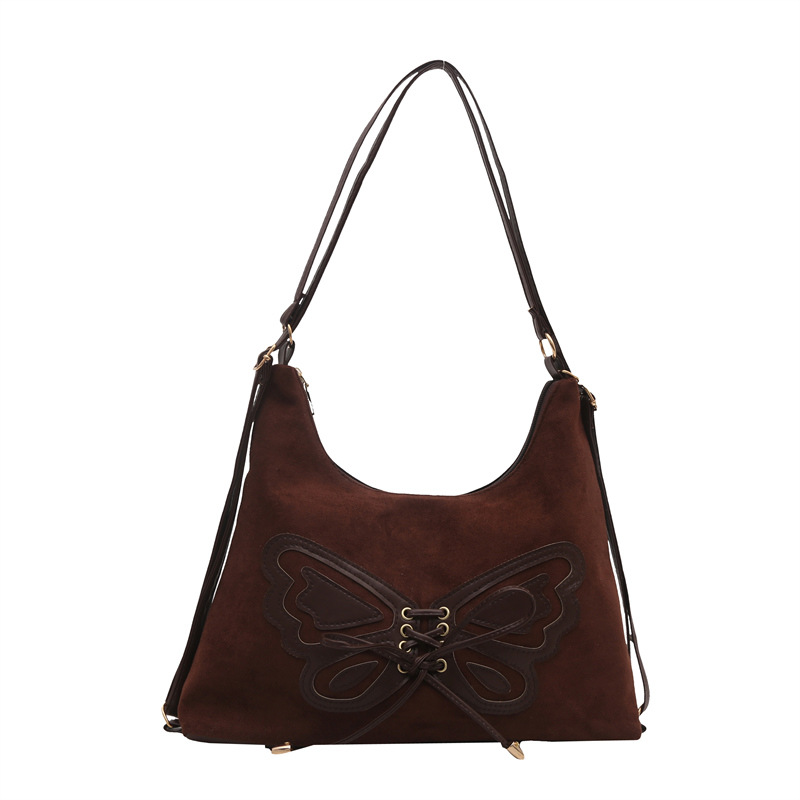 Bolsa de gran capacidad para mujeres 2024 invierno nueva moda de viaje de hombro mochila multiuso de un solo hombro cubo bolsa de mano