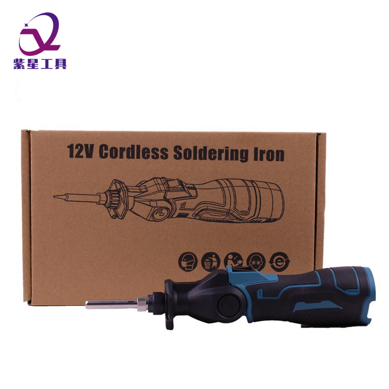 跨境12V电烙铁带旋转头轻巧便携式电动工具