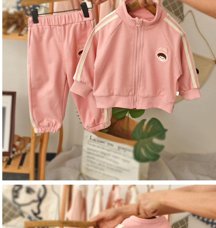 Girls' Suit Westernized Korean Wear Spring and Autumn Long Sleeve Children's Clothing Sports Baby Two_voghion.com