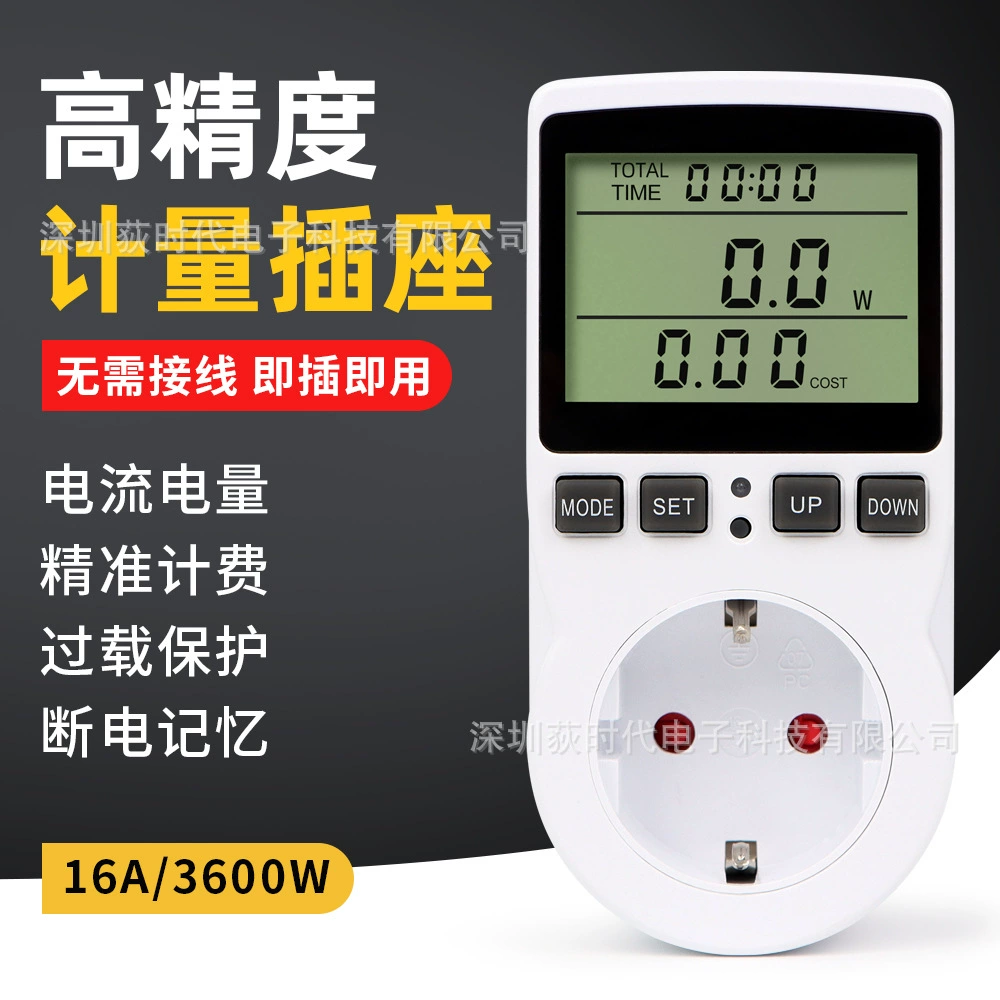 Трансграничная американская европейская электрическая розетка для измерения мощности напряжение счетчик энергии Вт счетчик электрической энергии дома интеллектуальная розетка