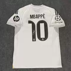 25/26 Signed Real Madrid Barcelona Jersey #10 Mbappe #10 Yamal #9 Lewandowski Soccer Shirt Top