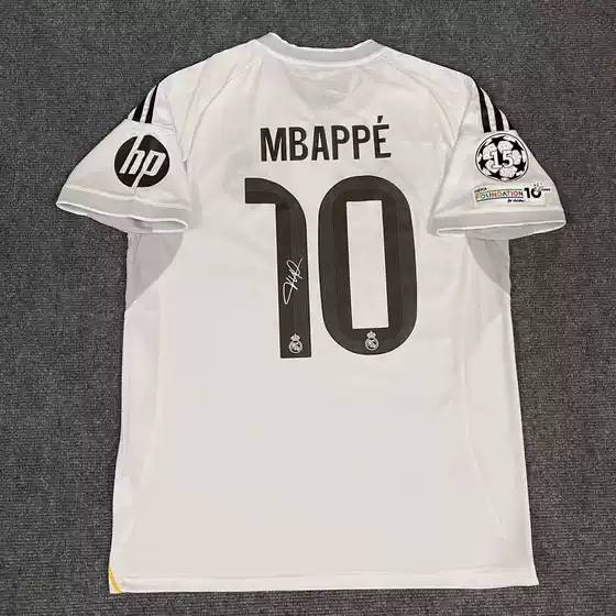 25/26 Signed Real Madrid Barcelona Jersey #10 Mbappe #10 Yamal #9 Lewandowski Soccer Shirt Top