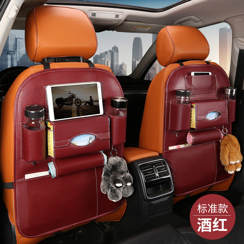 Bolsa de almacenamiento trasera para asiento de automóvil bolsa colgante para mesa de comedor infantil trasera para automóvil bolsa de almacenamiento multifuncional bolsa de almacenamiento