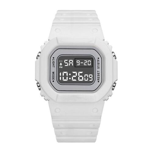 Matcha Green Small Cubic LED Electronic Watch for Couples - Multifunctional Watch for Men and Women, Night Light, Waterproof - Suitable for Middle School Students