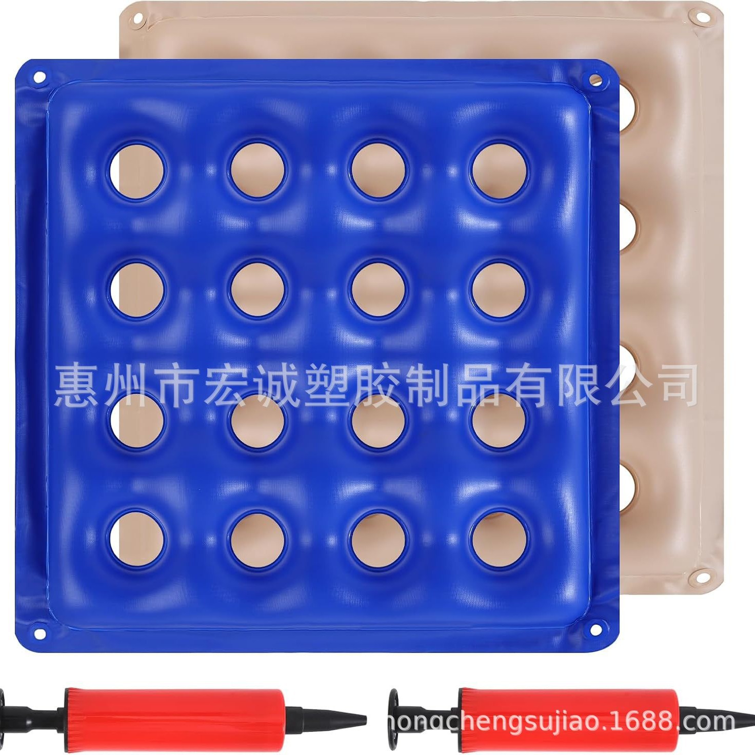 Square Anti-Decubitus Cushion, Wheelchair Inflatable Cushion, Office Computer Chair Cushion, Anti-Decubitus Care Backrest for the Elderly