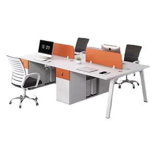 Staff Desk Office Station 2 People 4 People 6 People Modern Simple Office Desk and Chair Combination Card Seat Desk