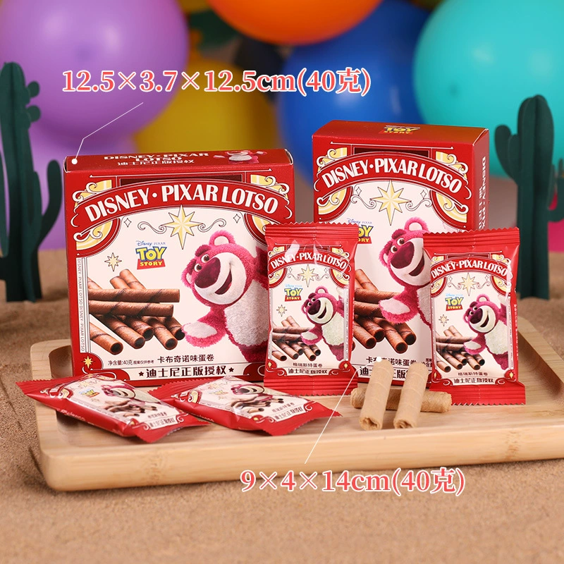Snack (Disney·Pixar LOTSO) Cappuccino Egg Roll Cookies, gift pack 30–40 g