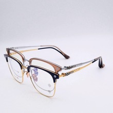 HEARTS Export Trade Luxury Titanium Eyeglass Frames Chrome