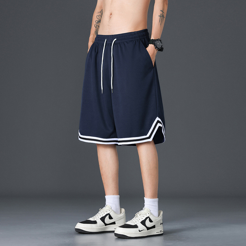 Ice Silk Shorts Men's Summer Thin Quick-Drying Sports Pants American Mesh Breathable Casual Five-Point Basketball Pants Ice Silk Shorts Men's Summer Thin Quick-Drying Sports Pants American Mesh Breathable Casual Five-Point Basketball Pants