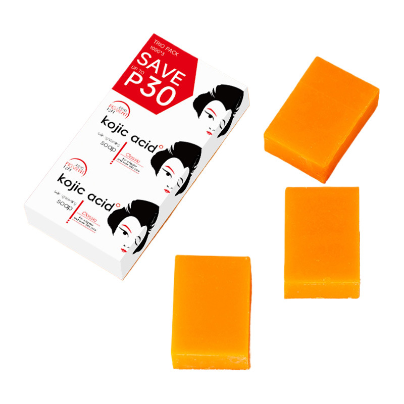 Jabón Artesanal de Jengibre y Ácido Kójico para Comercio Exterior, Jabón Limpiador de Nicotinamida y Limón, Jabón para Baño, Jabón para la Piel, Jabón Hecho a Mano con Aceites Esenciales