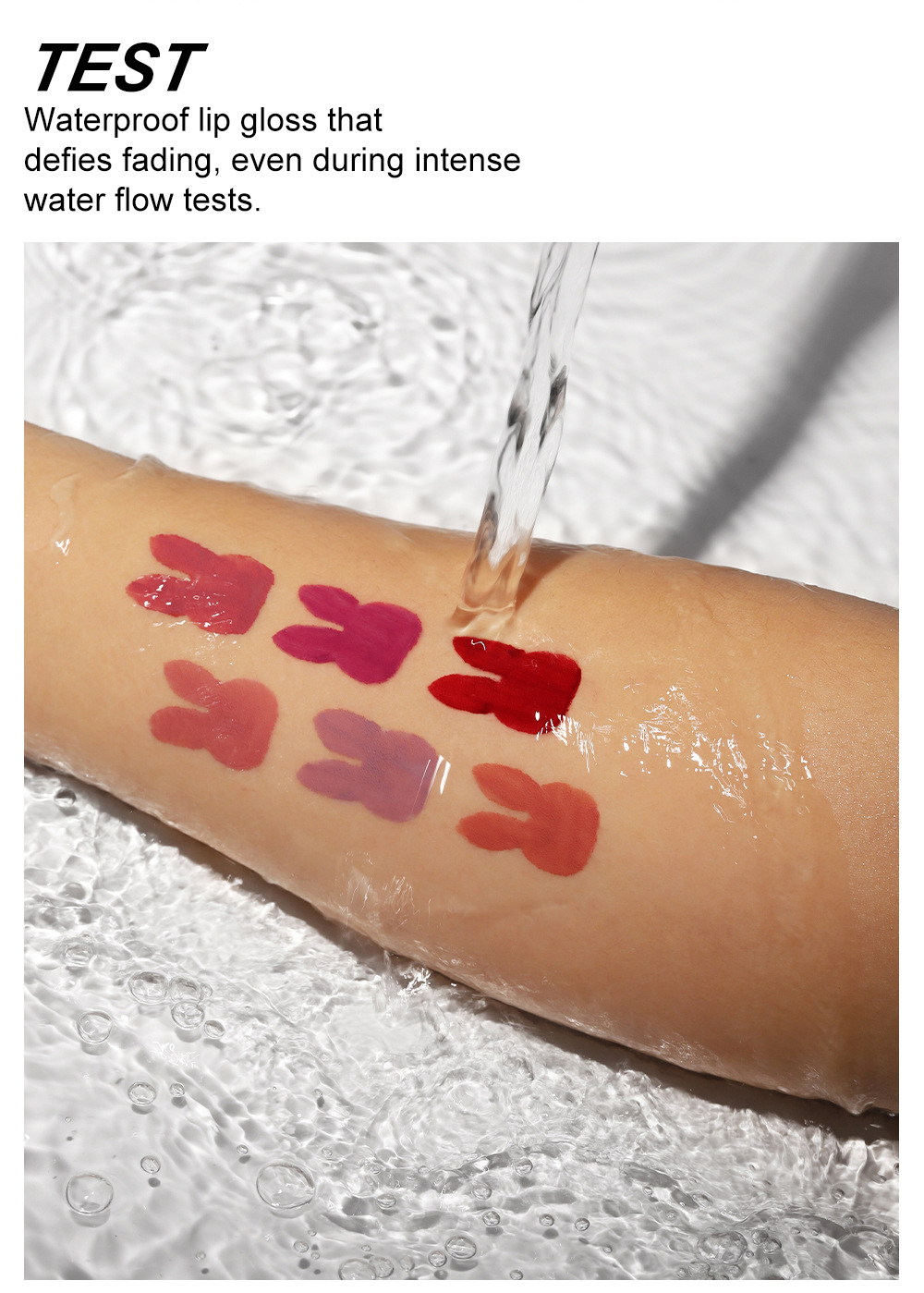 YOUNG VISION Matte Lip Gloss Set, 6-piece Lip gloss Set, Velvet Lipstick Cross-border Makeup Application Scenario