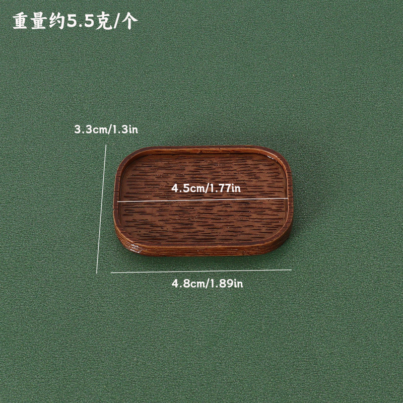 DOLLHOUSE ミニチュアトレイシリーズ シンプルな収納ディナープレート ドールハウス キッチンシーン モデルアクセサリー 装飾品|undefined