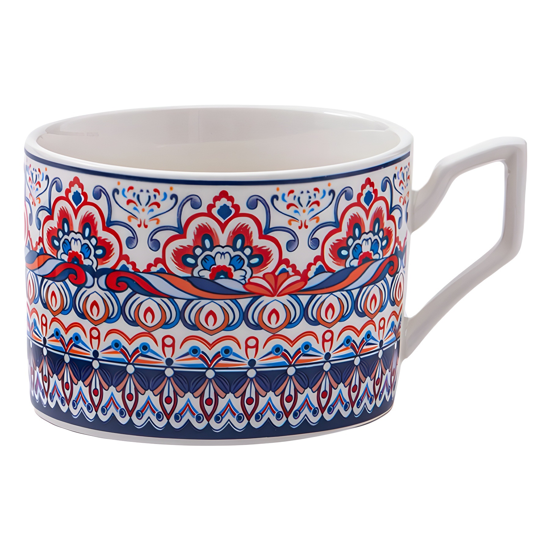 Bohemia de alta calidad taza de café y plato conjunto de tazas de cerámica en el extranjero de alto valor de regalo de mano regalo de actividad