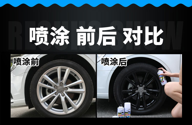 Car Wheel hub paint wheel hub modification tearable spray film wheel steel ring repair hand paint wheel hub color changing self-painting