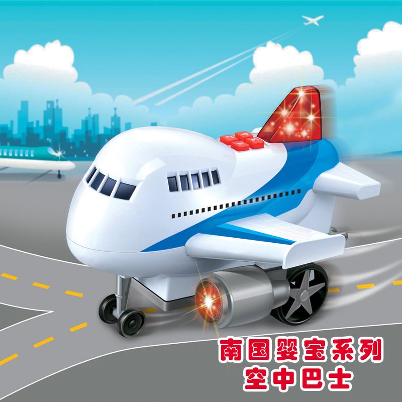 Children's inertia music toy car