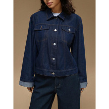 T 90058 Vintage washed fleece denim jacket ����ˮϴ����ţ��